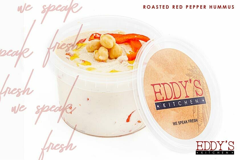 Roasted Red Pepper Hummus (500g) سلطه الحمص بالفلفل المشوي Roasted Red Pepper Hummus (500g) سلطه الحمص بالفلفل المشوي