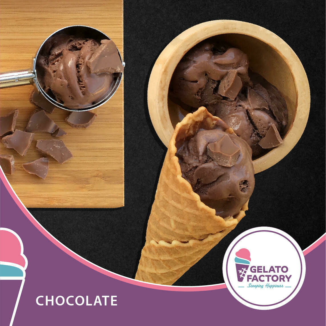 Chocolate Gelato (700g) جيلاتو شوكولاتة Chocolate Gelato (700g) جيلاتو شوكولاتة