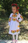 #сукня дитяча вишивана з квітами (Арт. 00608)