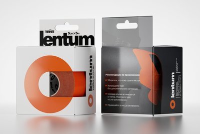 К-тейп Lentum, оранжевый, 5см×5м К-тейп Lentum, оранжевый, 5см×5м