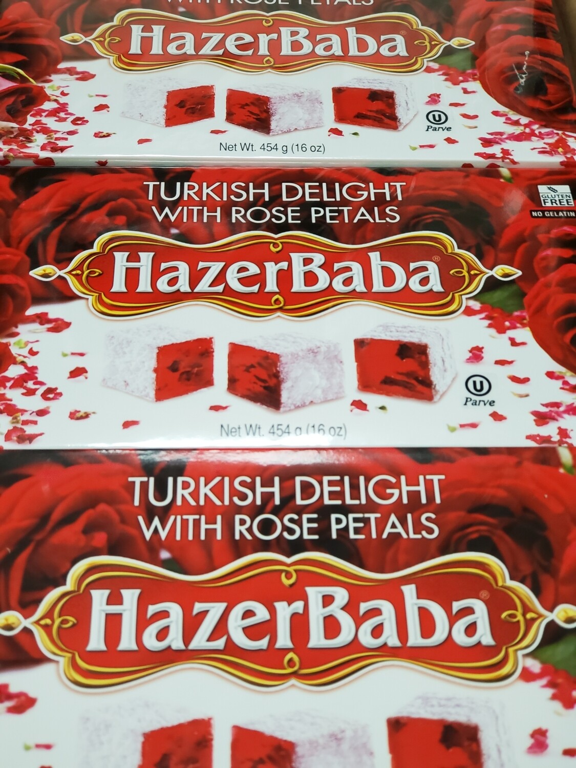 Hazer Baba Turkish Delight with Rose petals 16oz