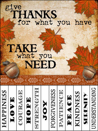 Fall Take What You Need Signs Fall Take What You Need Signs