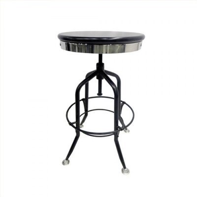 Black Adjustable Height Stool Black Adjustable Height Stool