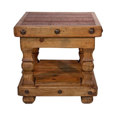 Rustic End Table with Clavos Rustic End Table with Clavos