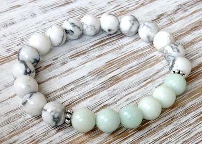 Trendy Howlite Amazonite Bracelet* Trendy Howlite Amazonite Bracelet*