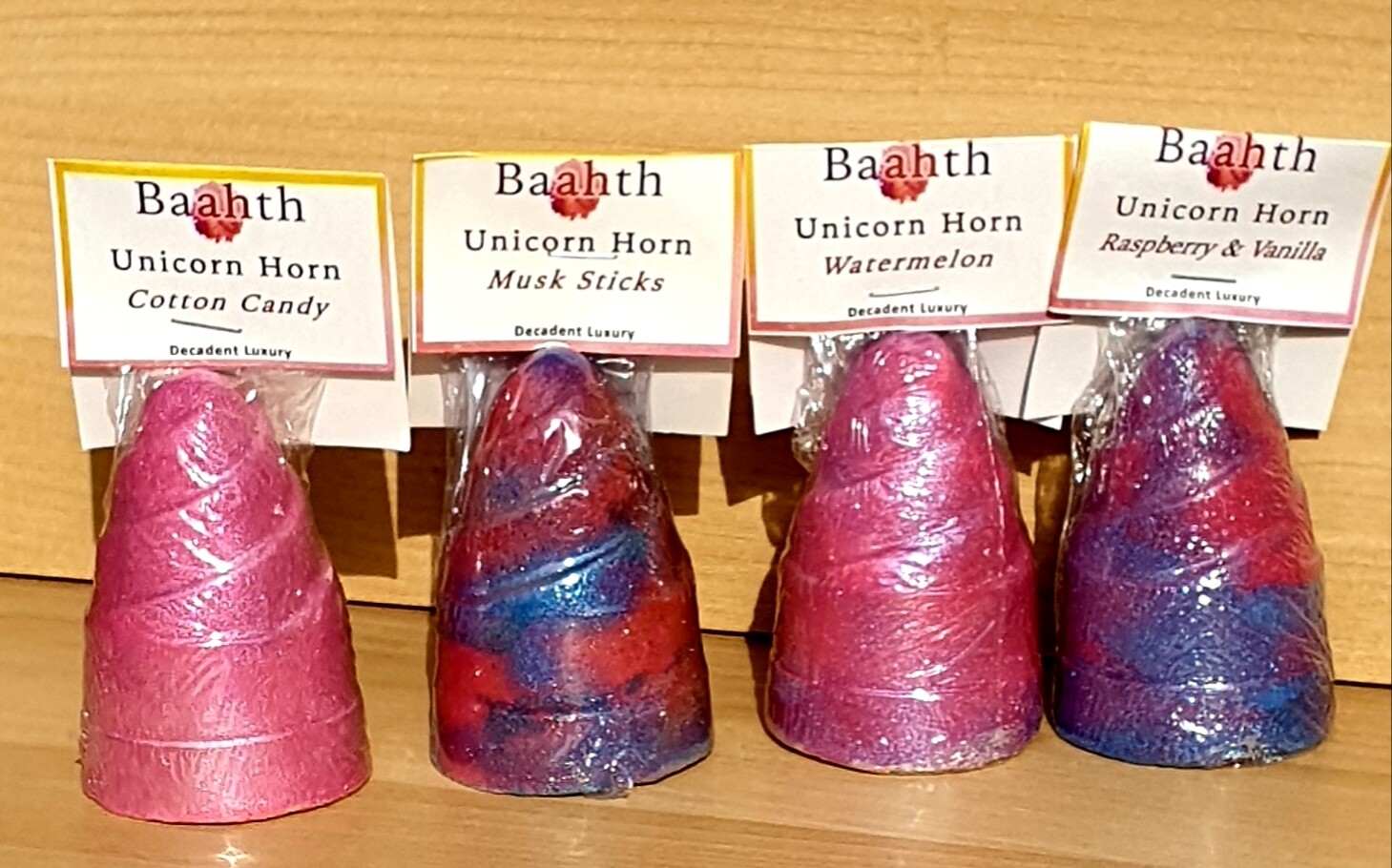 Unicorn Horn hand painted bath bombs Unicorn Horn hand painted bath bombs