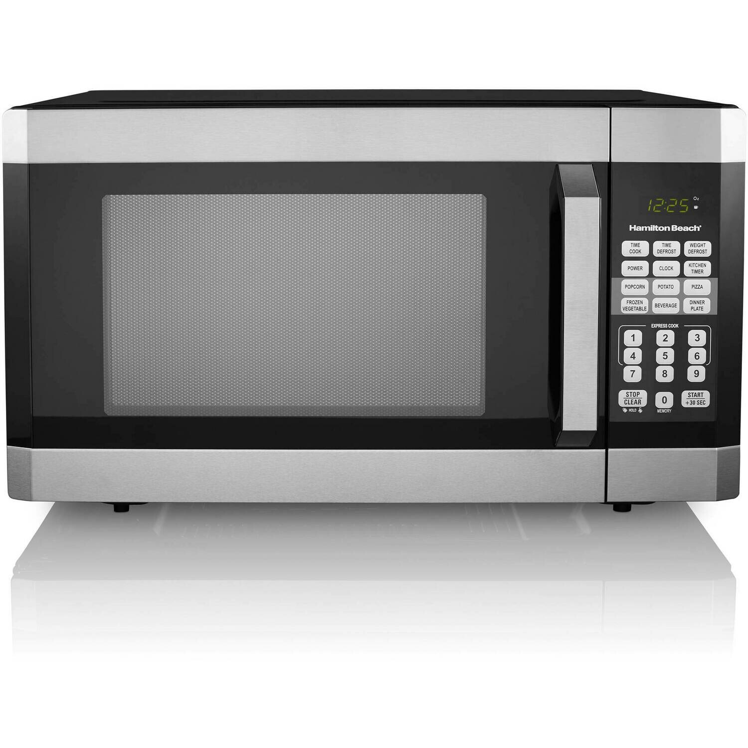 CE-204 Hamilton Beach 1.6 Cu. Ft. Digital Microwave Oven, Stainless