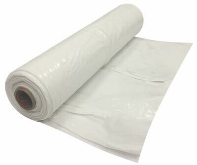 6 Mil Poly, white, fire retardent, 20'x100' 6 Mil Poly, white, fire retardent, 20'x100'