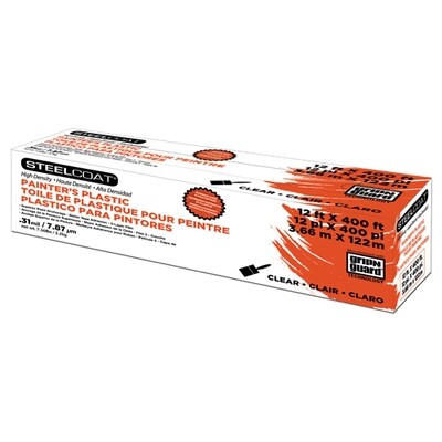Painter's Plastic, .31 Mil, 12 X 400, Clear Painter's Plastic, .31 Mil, 12 X 400, Clear