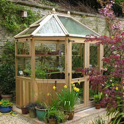Stramshall Octagonal Cedar Greenhouse 6ft 6 Stramshall Octagonal Cedar Greenhouse 6ft 6
