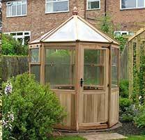 Loxley Octagonal Cedar Greenhouse 6ft 6 Loxley Octagonal Cedar Greenhouse 6ft 6