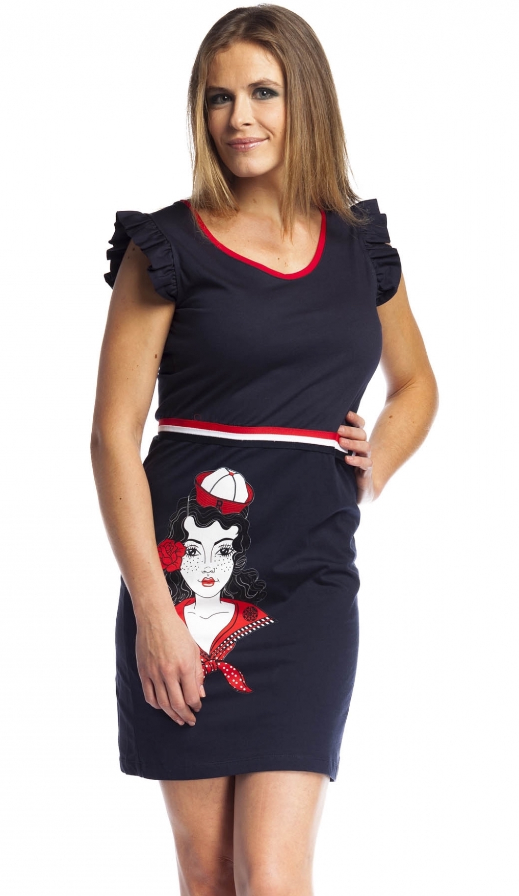 Rosalita McGee: Sexy Sailor Alejandra Cotton Dress (Few Left!) RM_ALEJANDRO_DRESS_N1