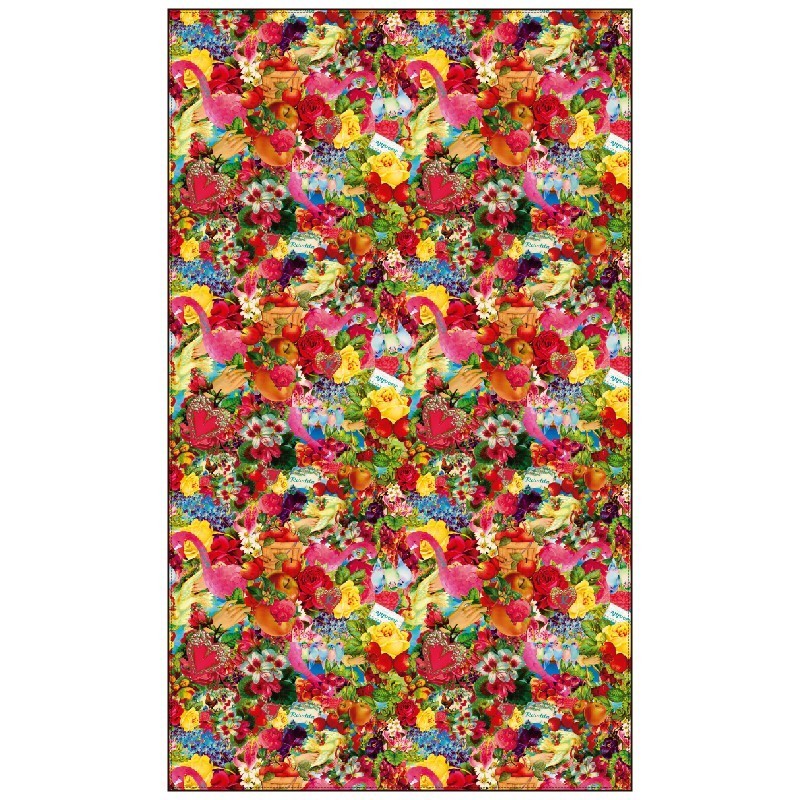 Rosalita McGee: Wild Strawberry Patch Spring Art Pashmina Scarf (2 Left!)