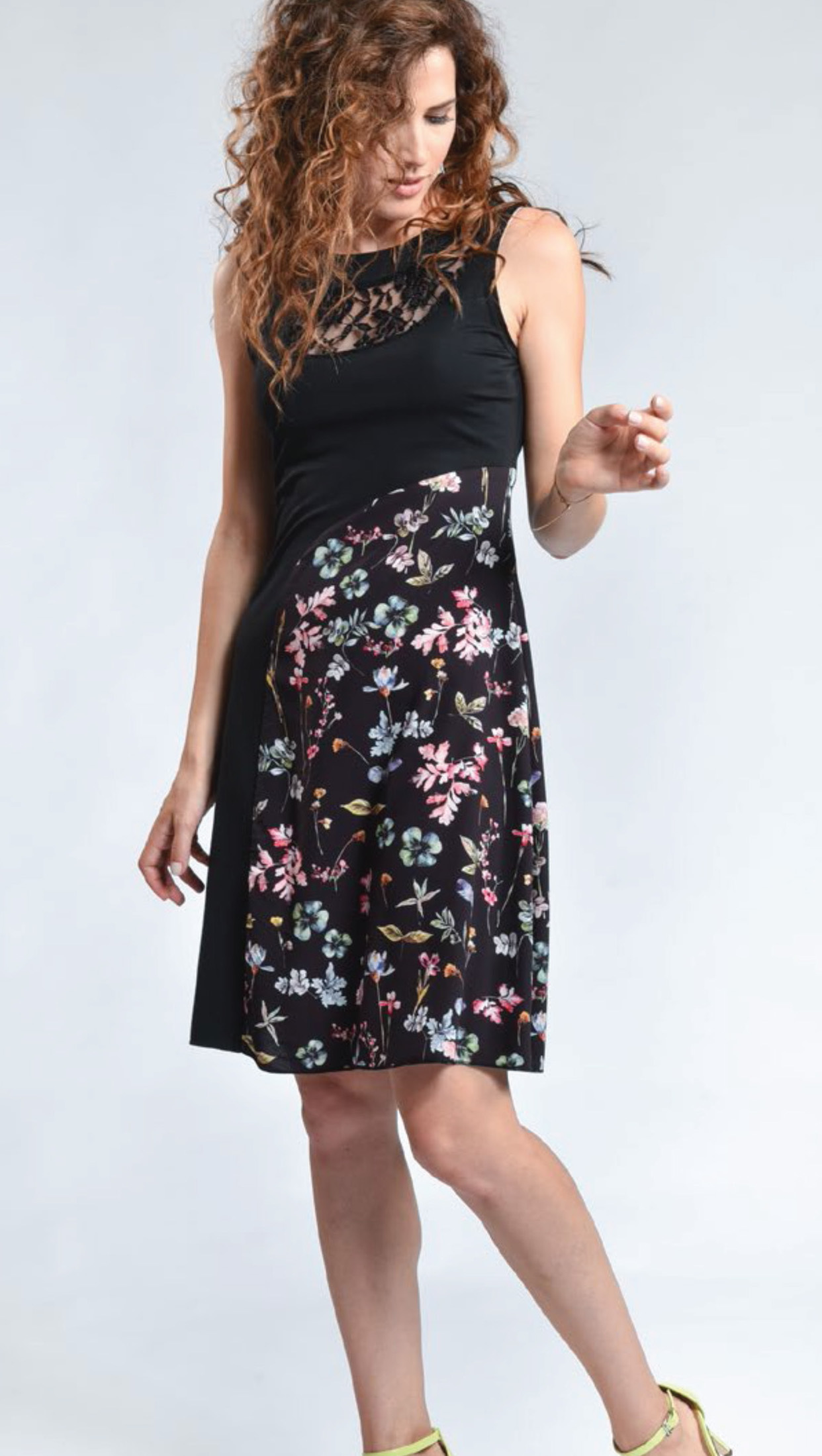Myco Anna: Patchwork Of Flowers Eco Asymmetrical Dress (Few Left!) MA_DISTINGUEE_C1