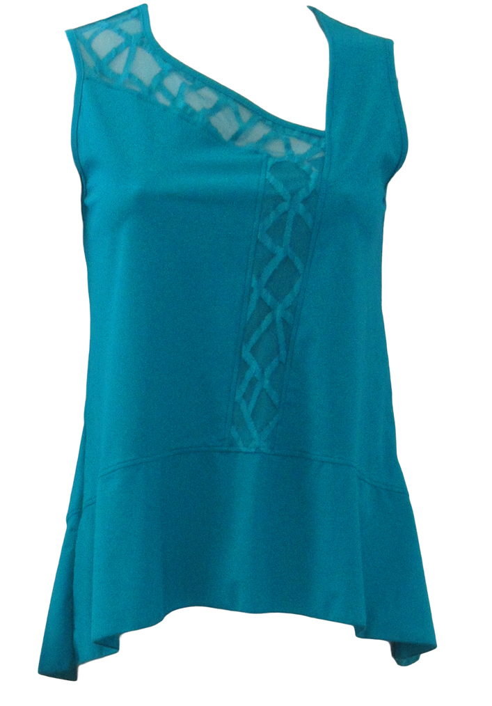 Maloka: California Sunset Asymmetrical Flounce Tunic (Many Colors!)