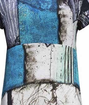 Simply Art Dolcezza: Ocean Breeze Orchid Asymmetrical Flared Midi Dress (1 Left!)