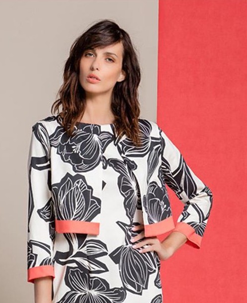 Paul Brial: Unraveling Black Tulip Cotton Jacket SOLD OUT PB_BOLERO_COLORE