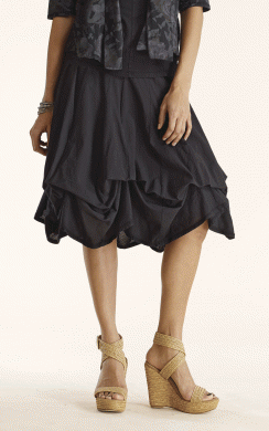 Luna Luz: Tied & Dyed Midi Cotton Skirt (Many Colors, Some Ship Immed!) LL_197T_N