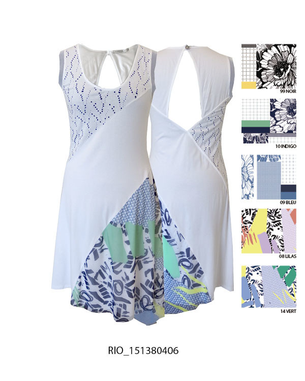 Maloka: Rio De Janeiro Sun Tunic (Indigo & Lavender)