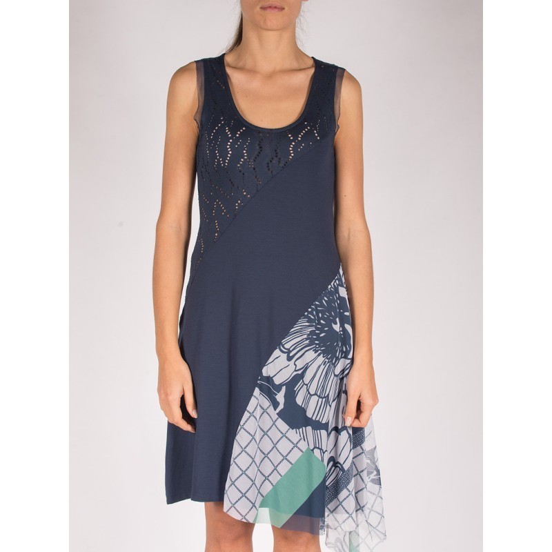 Maloka: Rio De Janeiro Sun Tunic (Indigo & Lavender)