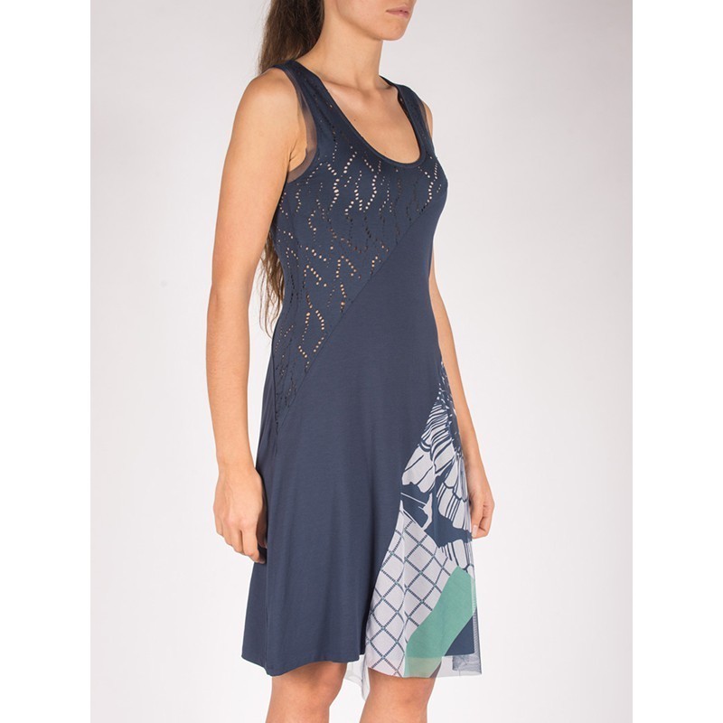 Maloka: Rio De Janeiro Sun Tunic (Indigo & Lavender)