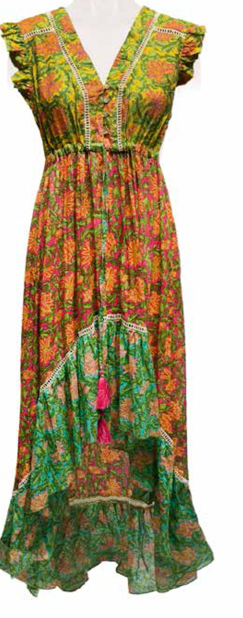 Savage Culture: Lily Of The Incas Cotton High Low Sundress Yapen