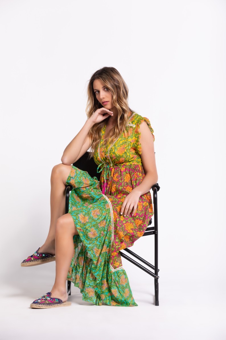 Savage Culture: Lily Of The Incas Cotton High Low Sundress Yapen