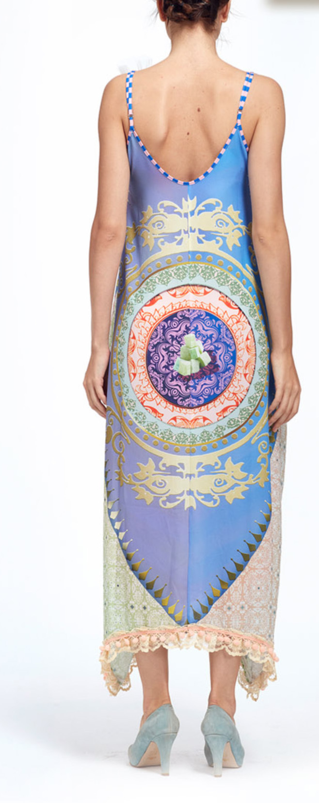 IPNG: Pink Lotus Lokoometric Bow Four Corners Illusion Dress (Some Ship Immed!)