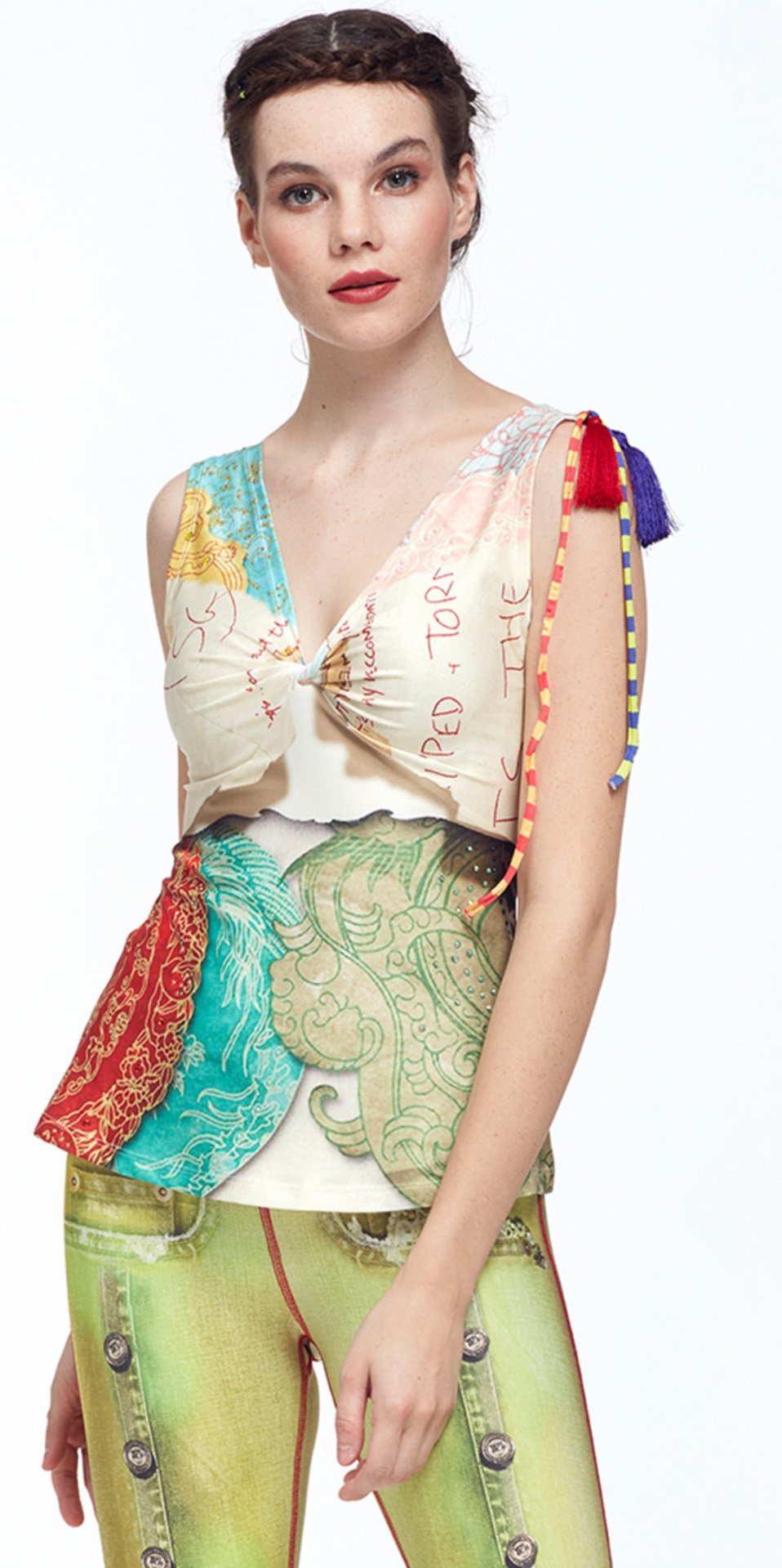 IPNG: The World At Your Paper Boat Trip Illusion Top (In 2 Colors!) IPNG_PBTB-018_019