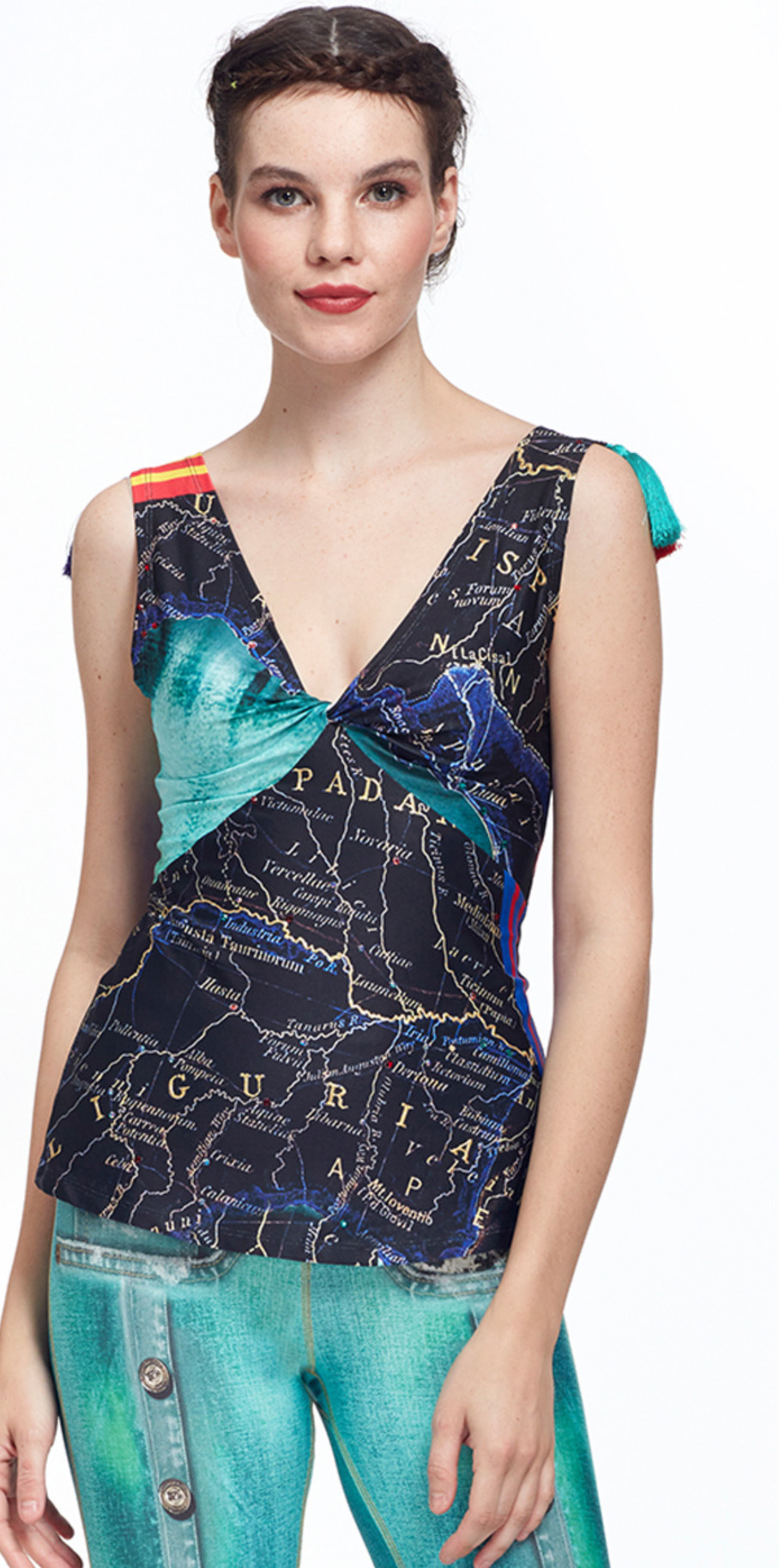 IPNG: The World At Your Paper Boat Trip Illusion Top (In 2 Colors!)