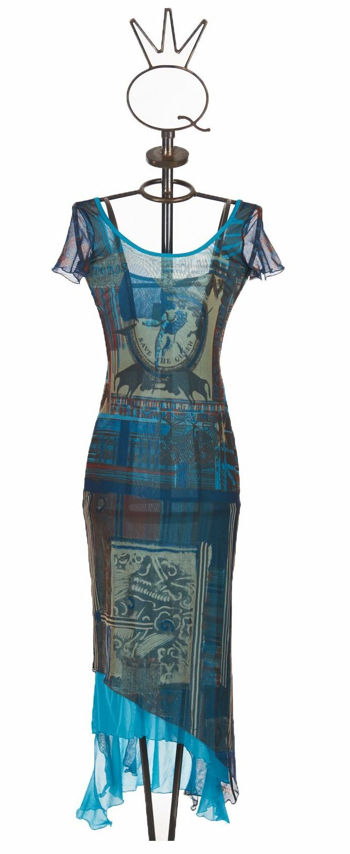 Save The Queen: Turquoise Sand Illumination Dress (1 Left!) STQ_667