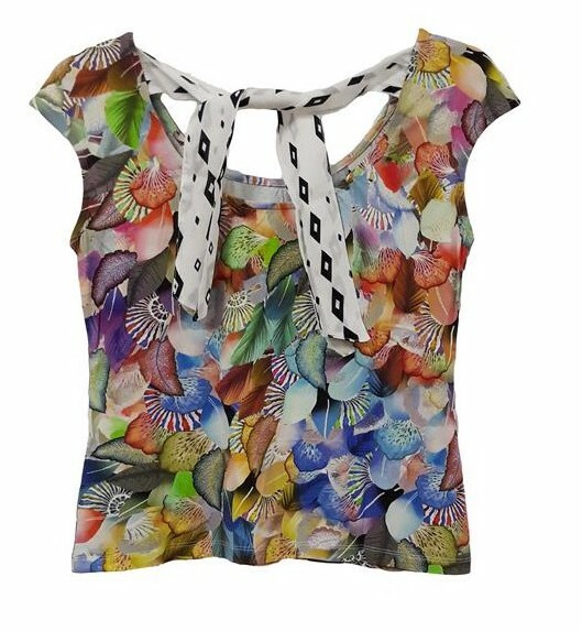 Paul Brial: Colors Of The Water Lily Tie Back Top (1 Left!)