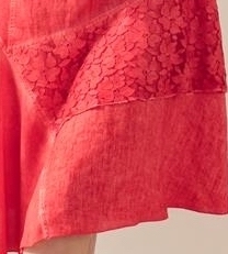 Maloka: Fire Red Talisman Asymmetrical Midi Dress