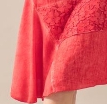 Maloka: Fire Red Talisman Asymmetrical Midi Dress