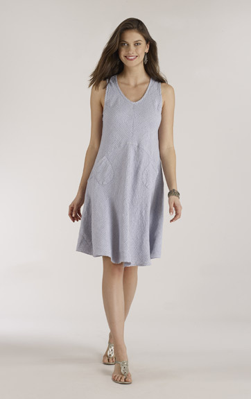 Luna Luz: Linen Tank Dress With Pockets SOLD OUT LL_769