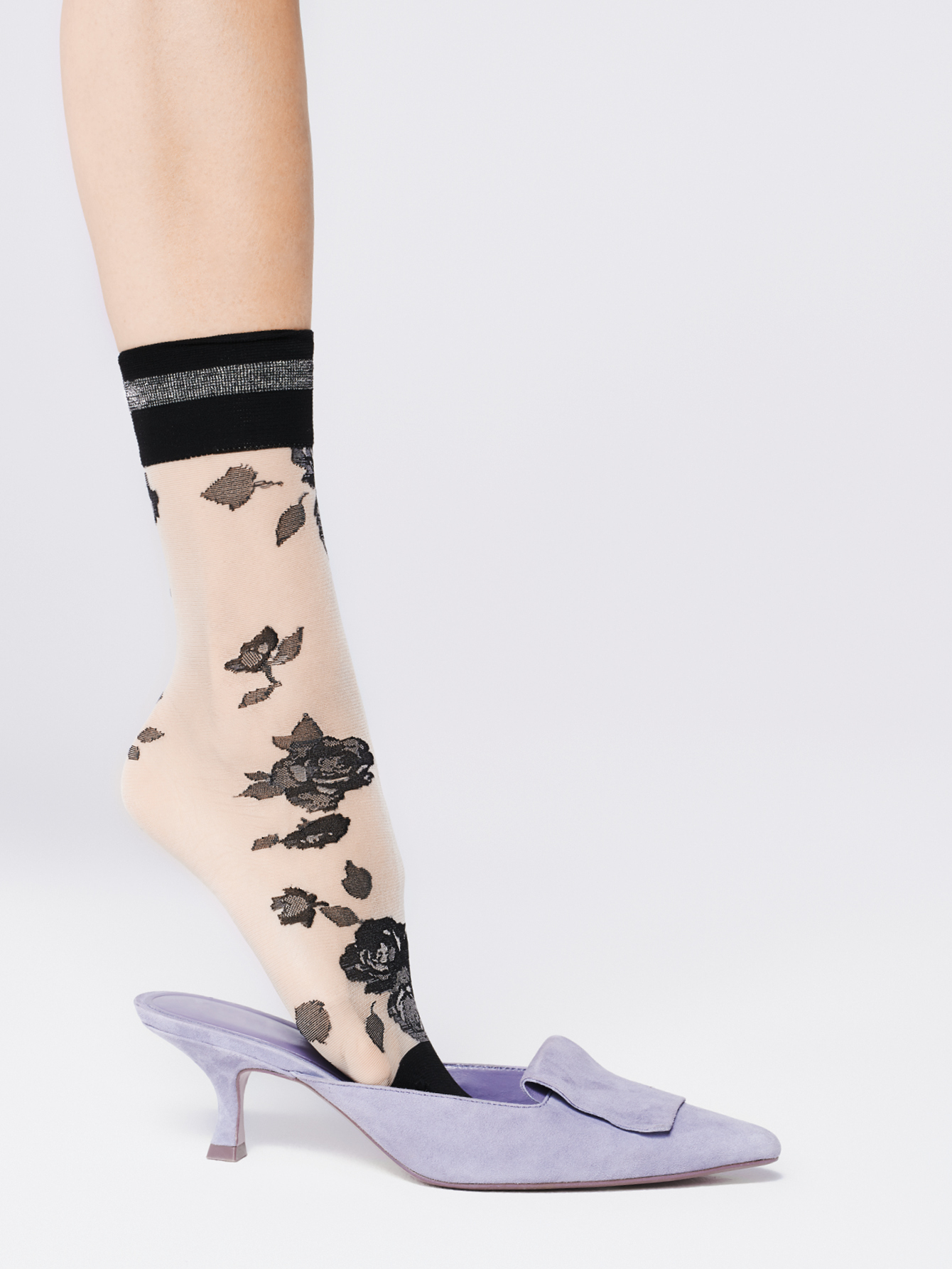 Fiore: Black Rose of Florence Trouser Socks SOLD OUT FIO_FLORENCE