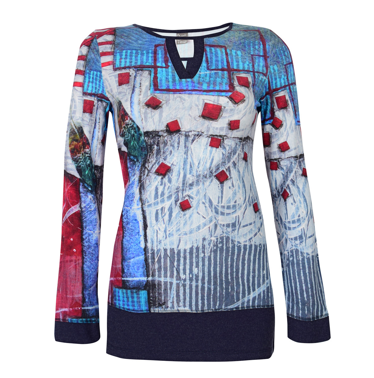 Simply Art Dolcezza: Only Love Spiritually Square Abstract Art Tunic (1 Left!) Dolcezza_SimplyArt_59662