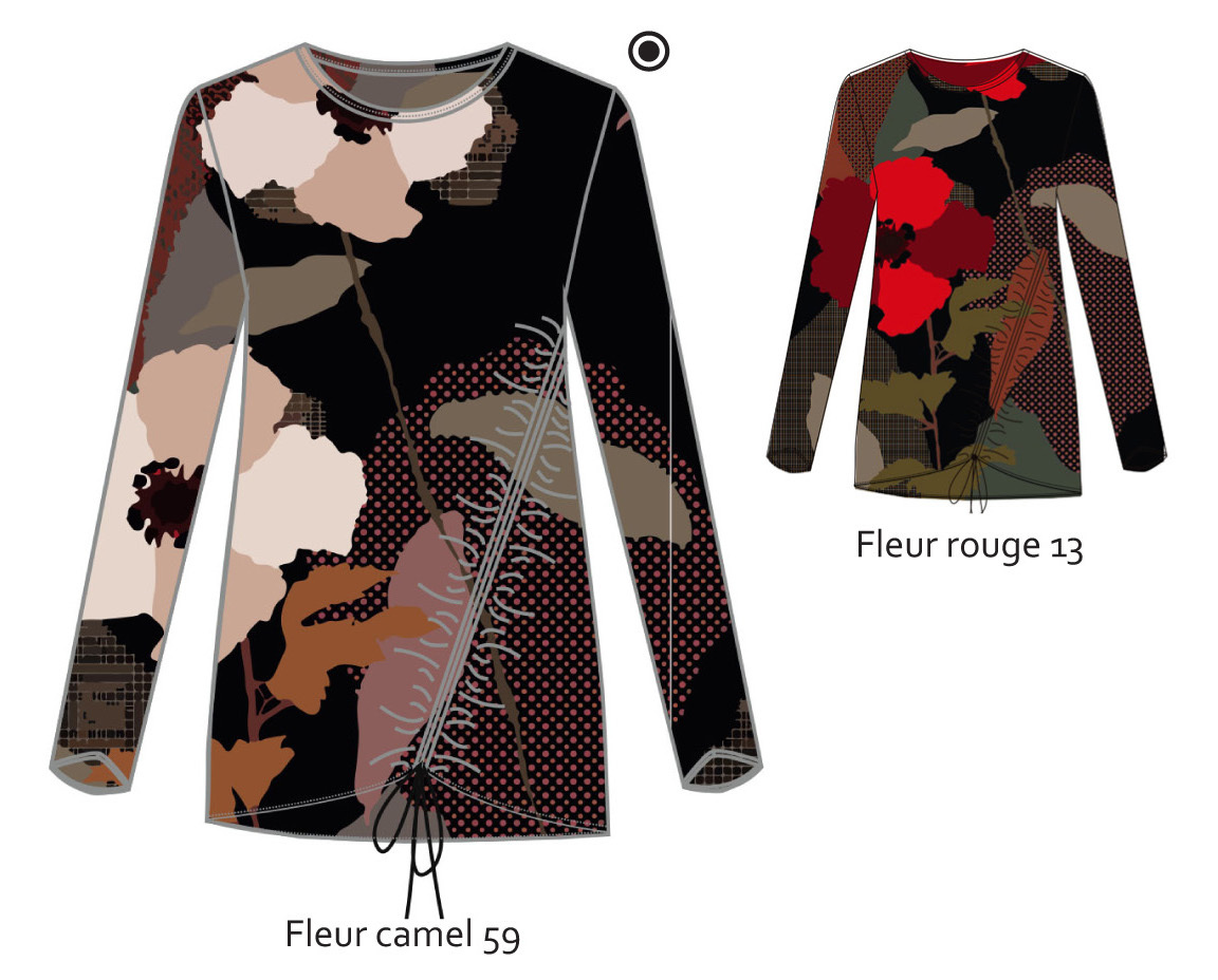 Maloka: My Favorite Flower Ruched Tunic (2 Left!)