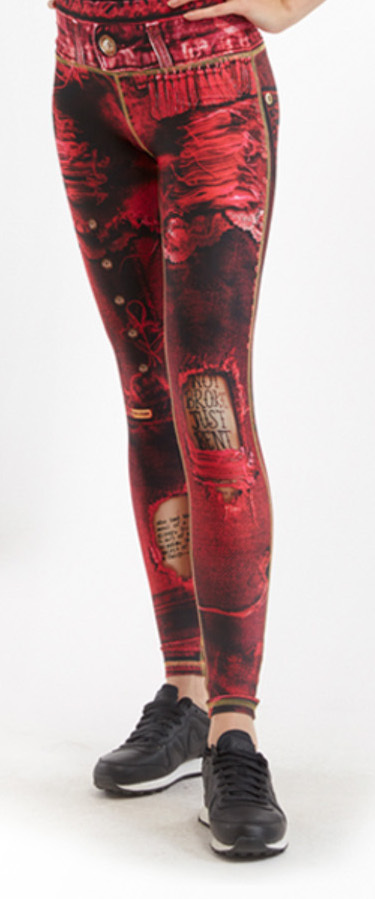 IPNG: Love Letter Ripped Jean Illusion Legging (Many Colors!)