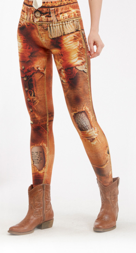 IPNG: Love Letter Ripped Jean Illusion Legging (Many Colors!)