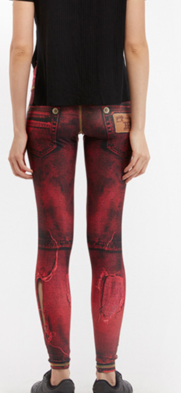 IPNG: Love Letter Ripped Jean Illusion Legging (Many Colors!)