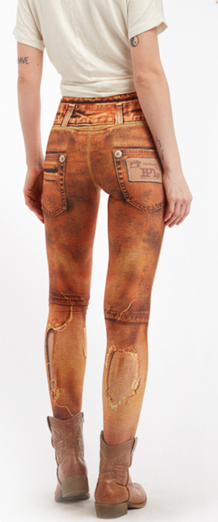 IPNG: Love Letter Ripped Jean Illusion Legging (Many Colors!)