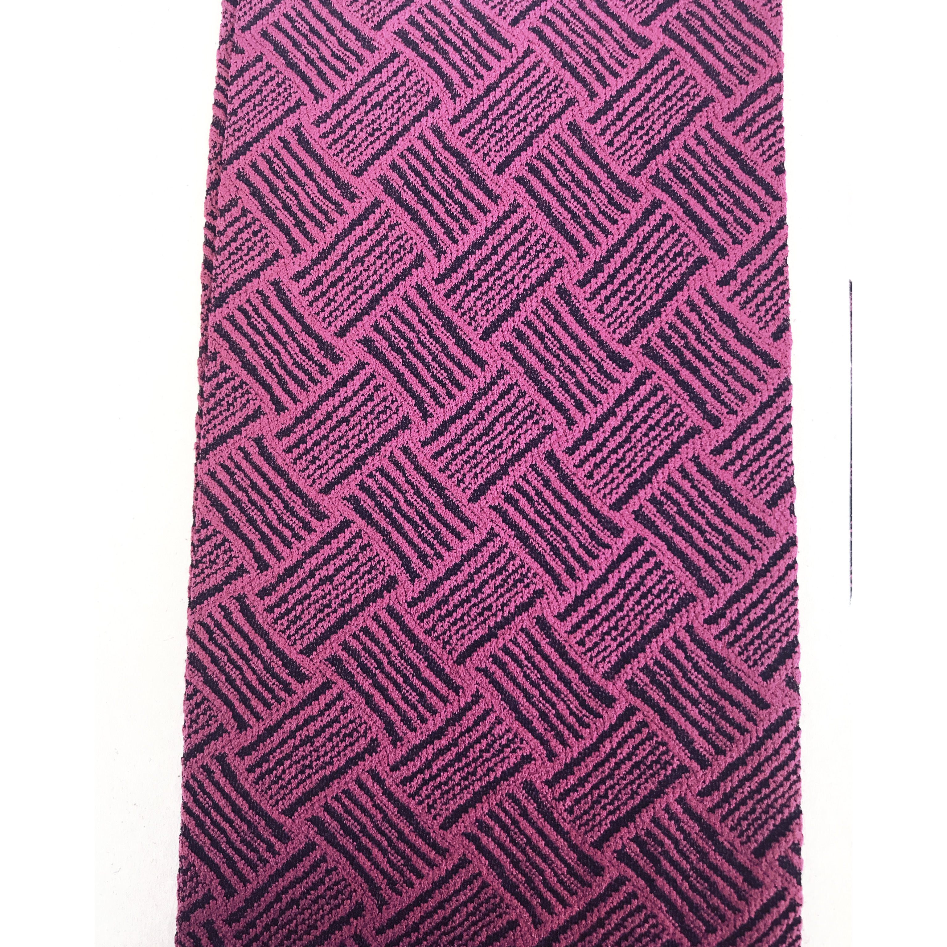 Fiore: Geo Pattern Raspberry Microfibre 3D Tights (Few Left!)