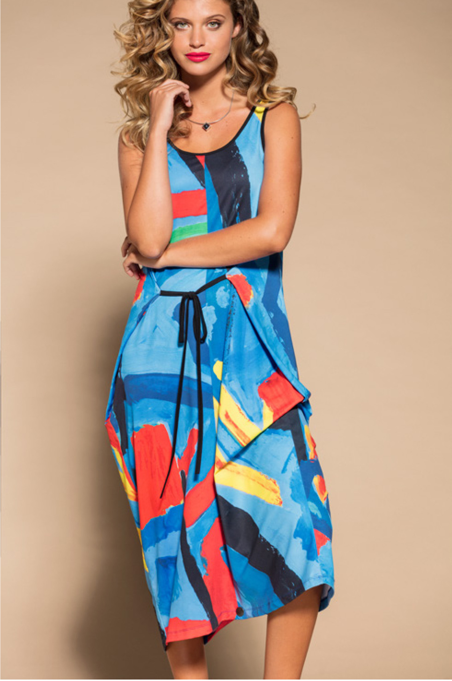 Maloka: Colors Of Picasso's Gypsy Beauty Abstract Art Jumpsuit/Sundress MK_GAUTHIER_N