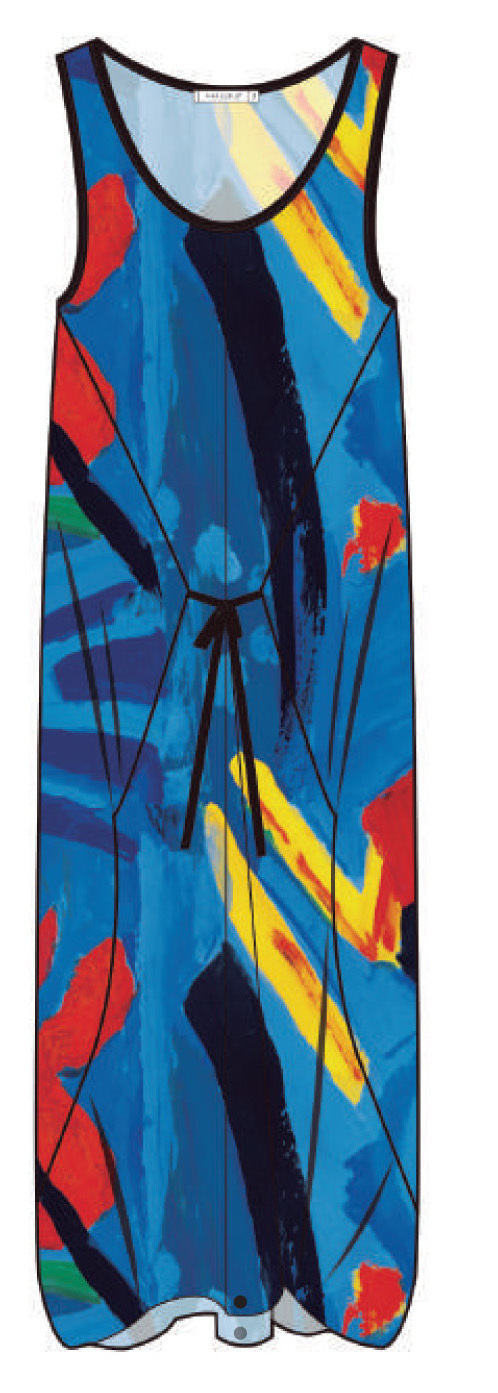 Maloka: Colors Of Picasso's Gypsy Beauty Abstract Art Jumpsuit/Sundress