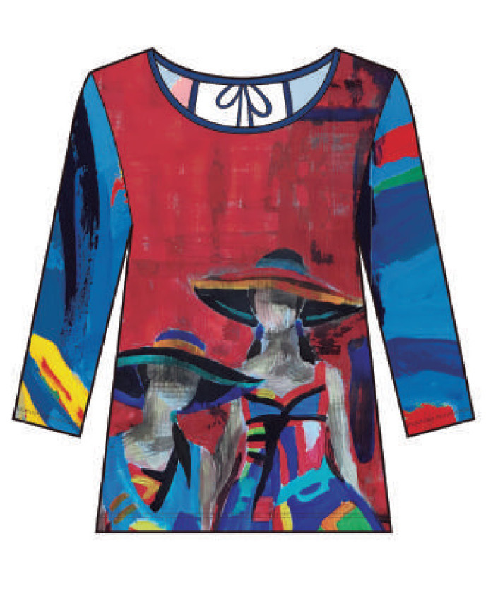 Maloka: Colors Of Picasso's Gypsy Beauty Abstract Art Tunic (1 Left!)
