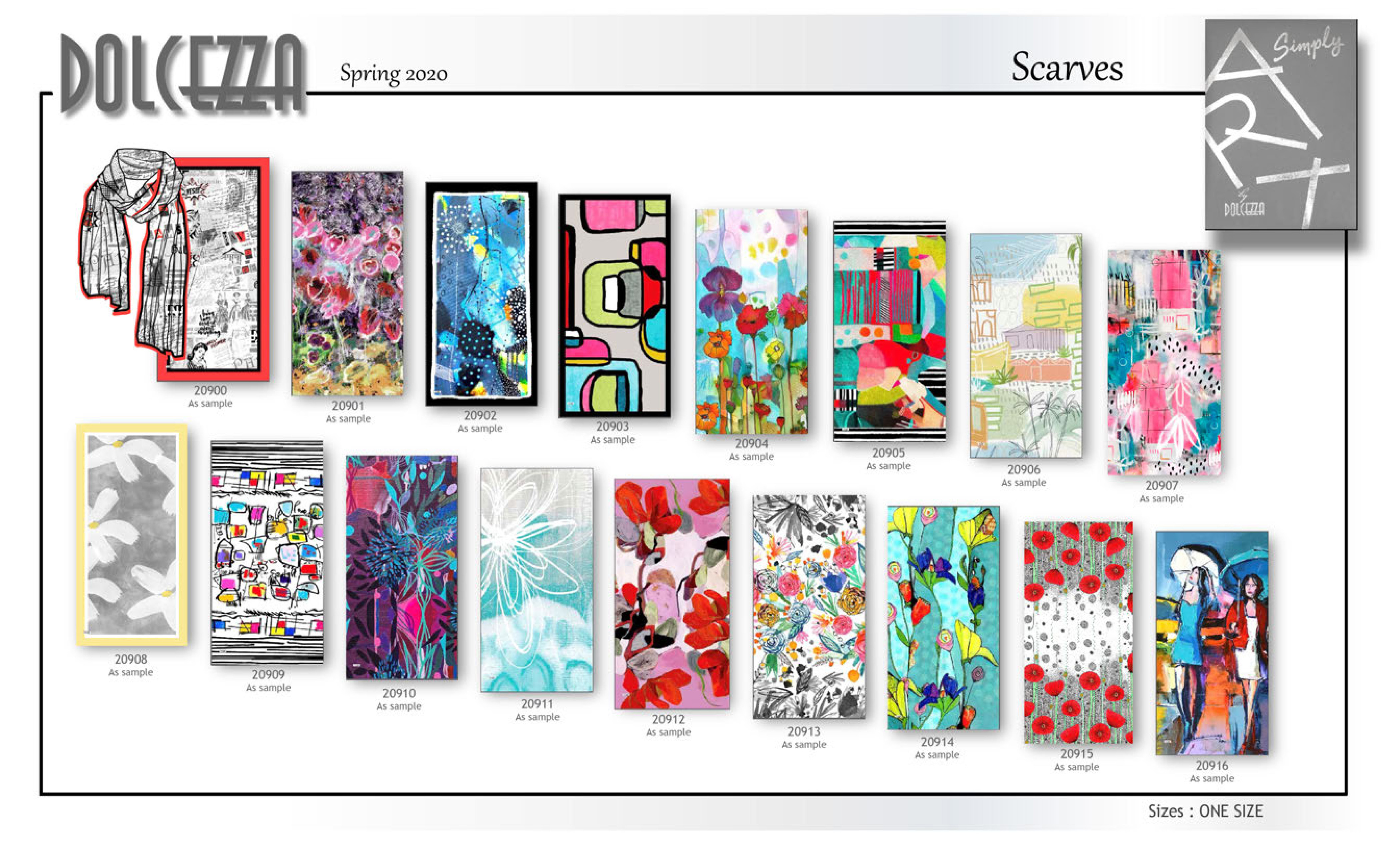 Dolcezza Spring/Summer 2020: Simply Art Scarves