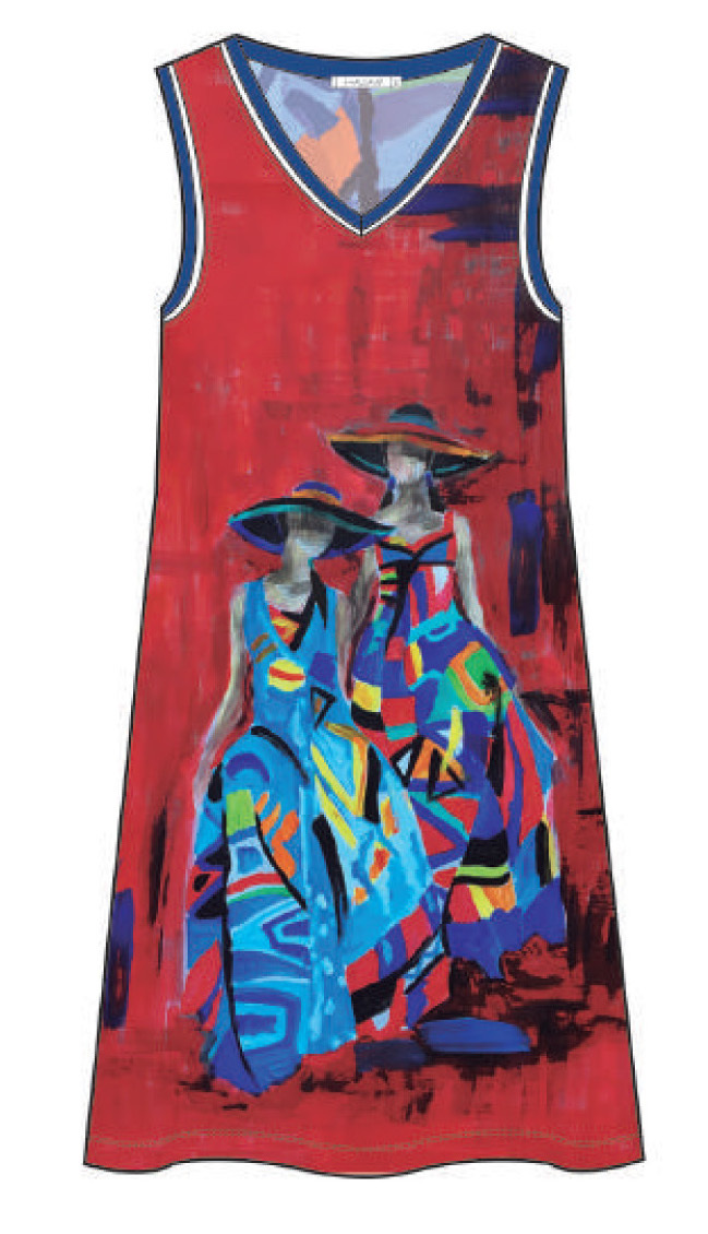 Maloka: Colors Of Picasso's Gypsy Beauty Abstract Art Tunic/Dress (2 Left!)