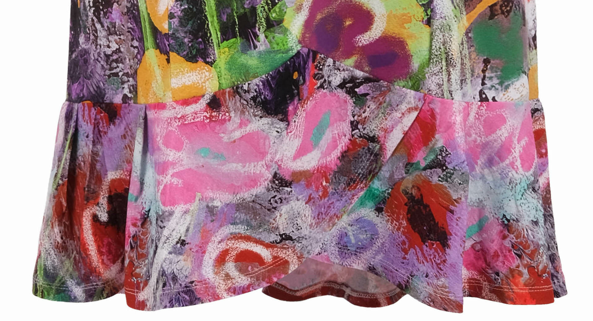 Simply Art Dolcezza: Wildest Flowers Tulip Hem Abstract Art Dress