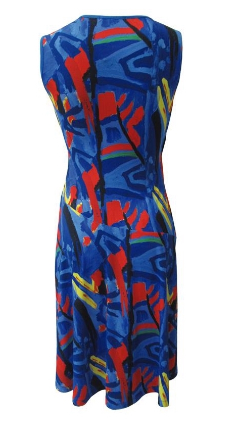 Maloka: Colors Of Picasso's Gypsy Beauty Abstract Art Crossover Dress